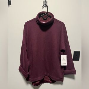 NWT Athleta Cozy Karma Funnel Neck Sweatshirt
